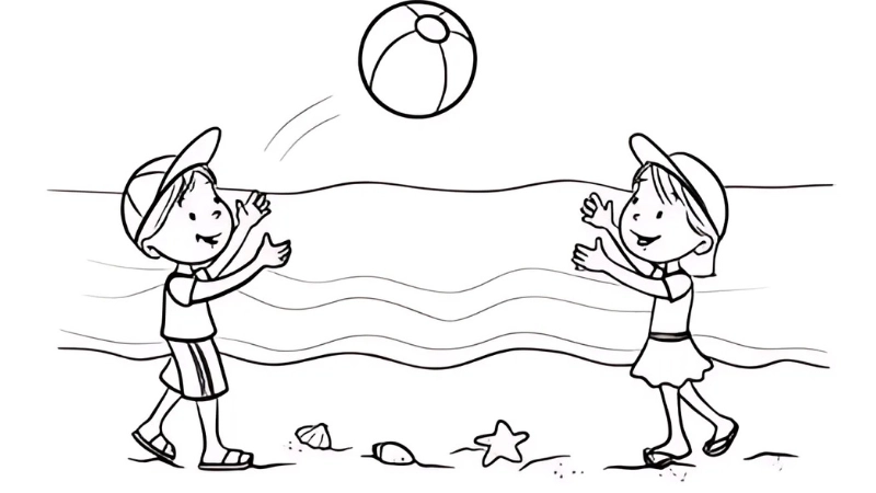 Tranh chưa tô màu chủ đề bản thân đậm tính giáo dục