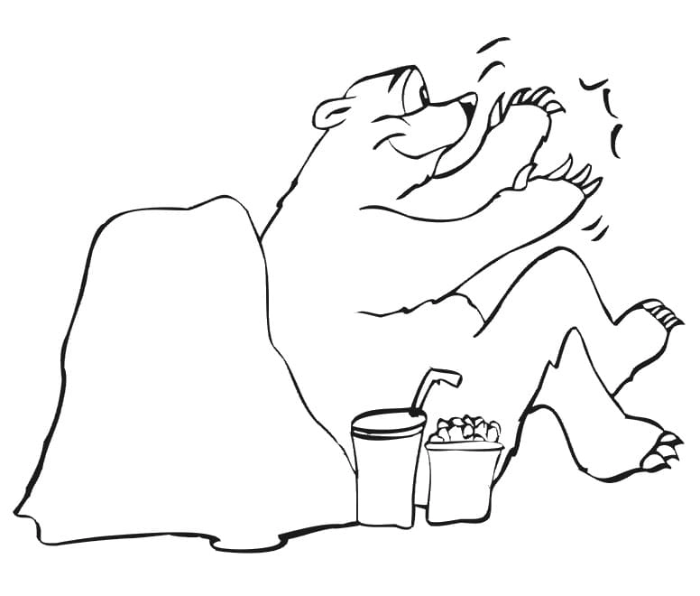 Hình gấu trúc cute cho bé tập tô màu sáng tạo