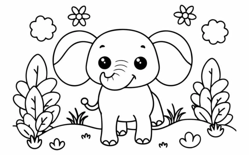 Mầm non tranh tô màu con vật sáng tạo vui nhộn