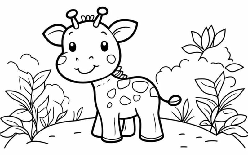 Tranh tô màu con vật dễ thương bé nào cũng mê