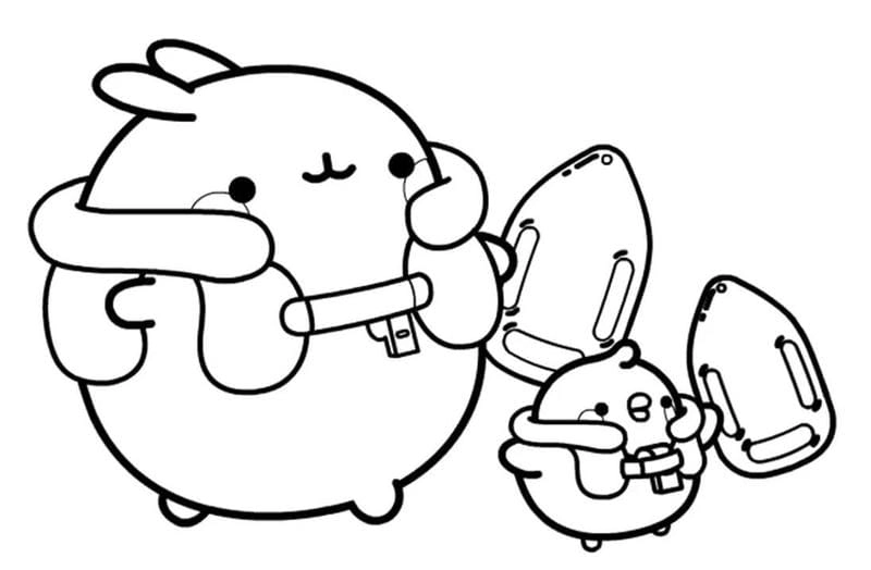 In tranh tô màu cute rõ nét đẹp hoàn hảo