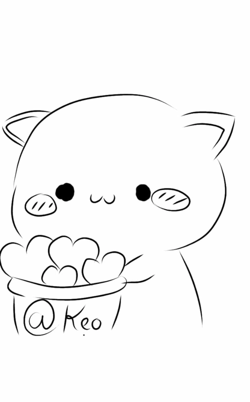 Sticker tranh tô màu cute đáng yêu tô thỏa thích