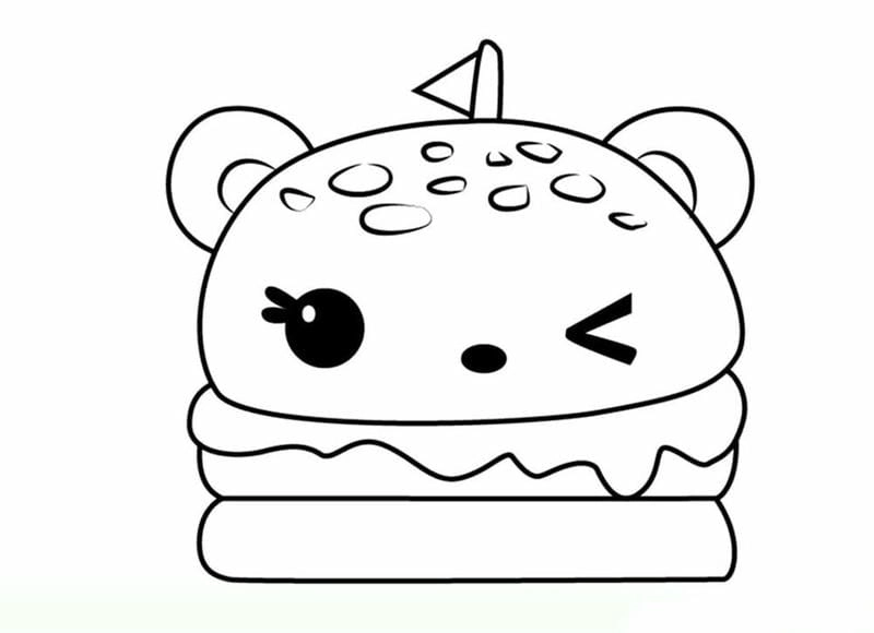 Cute tranh tô màu cute cực kỳ hút mắt