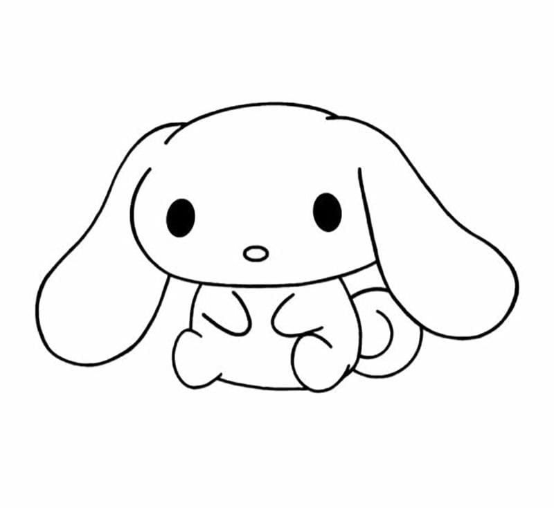 Cinnamoroll tranh tô màu cute cực kỳ dễ thương