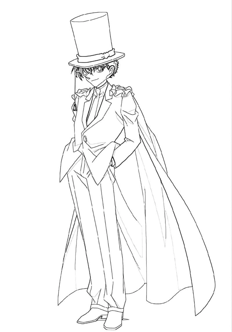 Tranh tô màu anime cute đơn giản cho bé gái