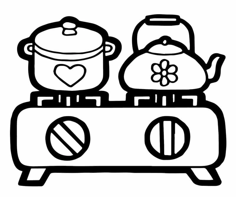 Tô màu đơn giản hình rõ bé dễ thao tác