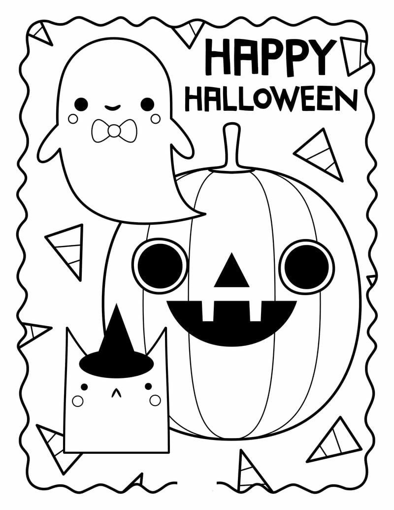 Tô màu ngôi nhà Halloween rùng rợn nhưng rất thu hút