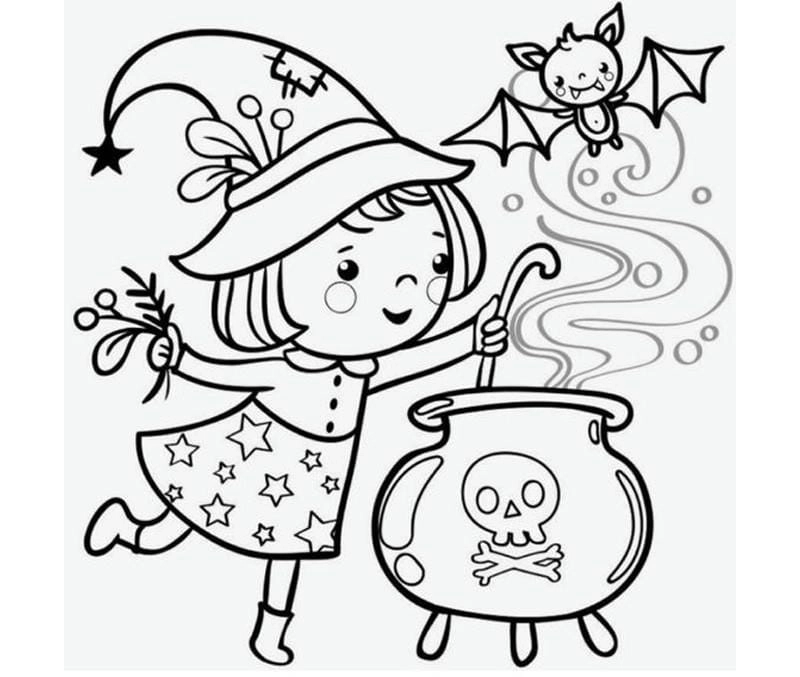 Tô màu bí ngô Halloween cho bé vui chơi sáng tạo