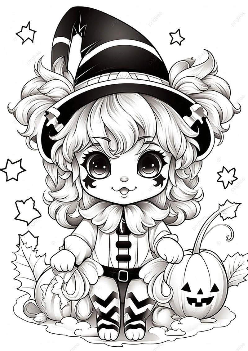 Tô màu Halloween vui nhộn cho các bé thỏa thích