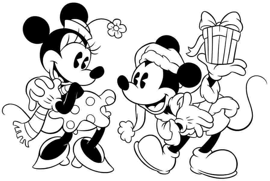 Bé tập tô màu chuột mickey siêu dễ thương