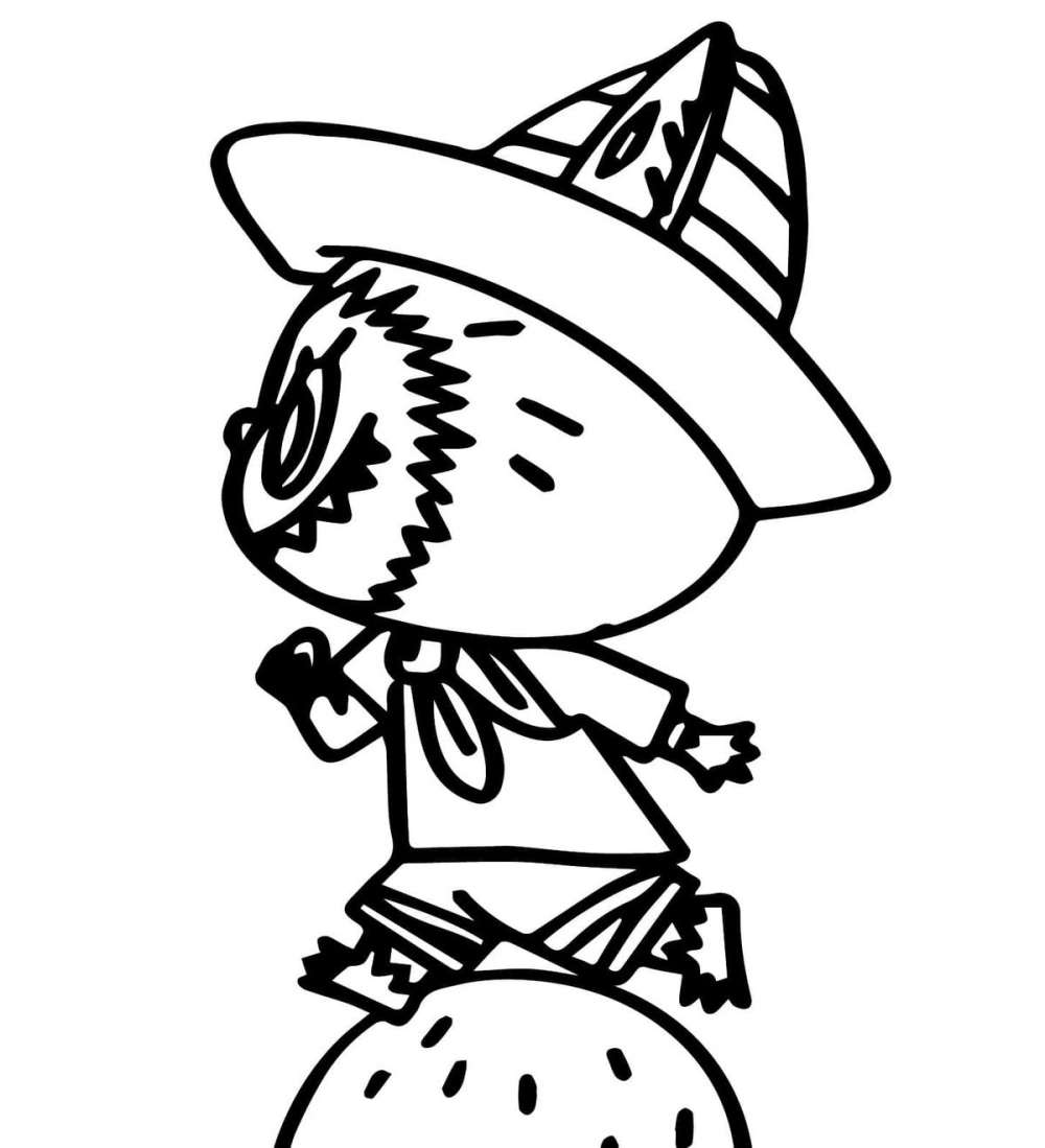 Tranh tô màu Labubu Capybara hài hước sáng tạo