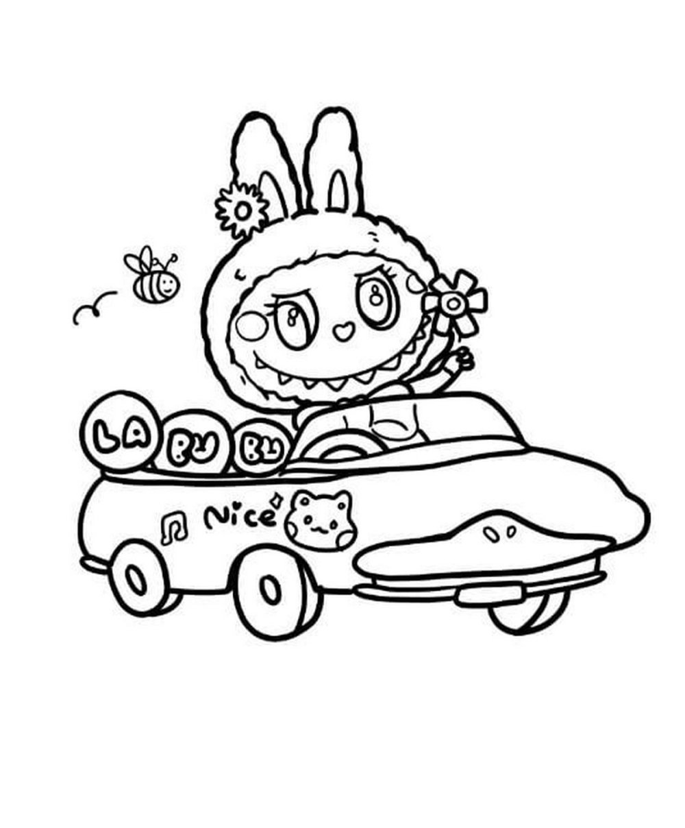 Drawing tranh tô màu Labubu giúp bé sáng tạo