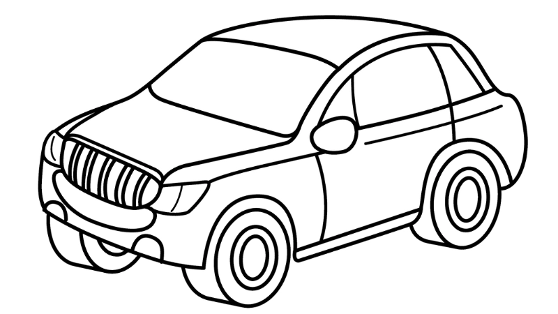 Tranh tô màu một số phương tiện giao thông