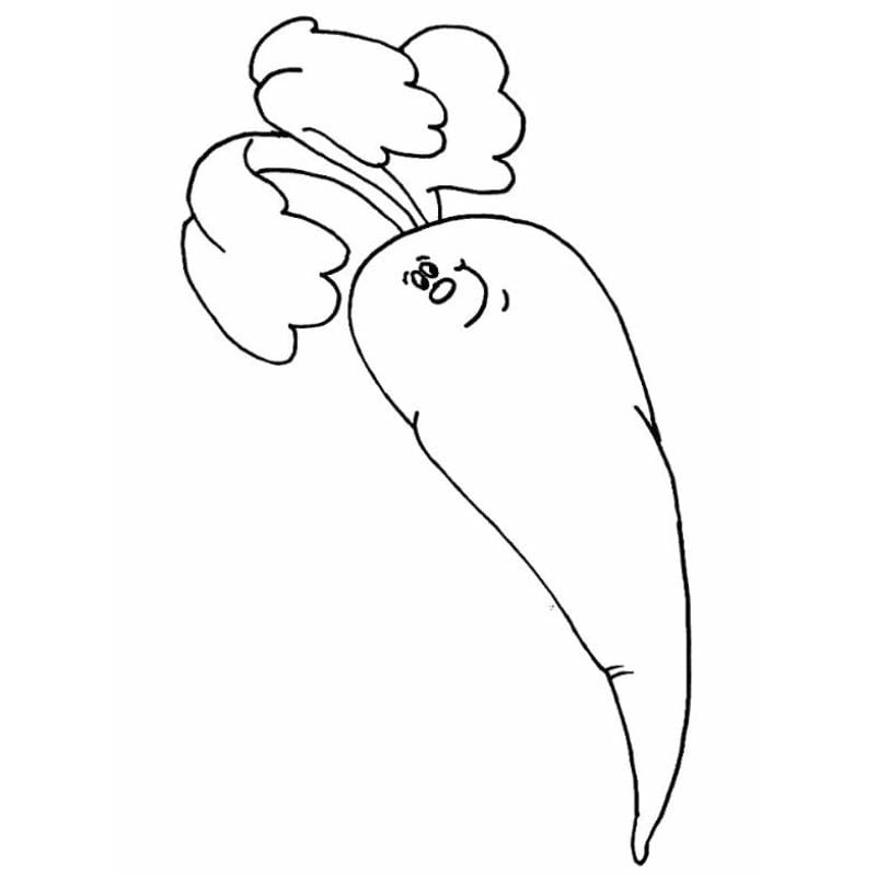 Tranh tô màu rau củ quả cho bé đa dạng sinh động