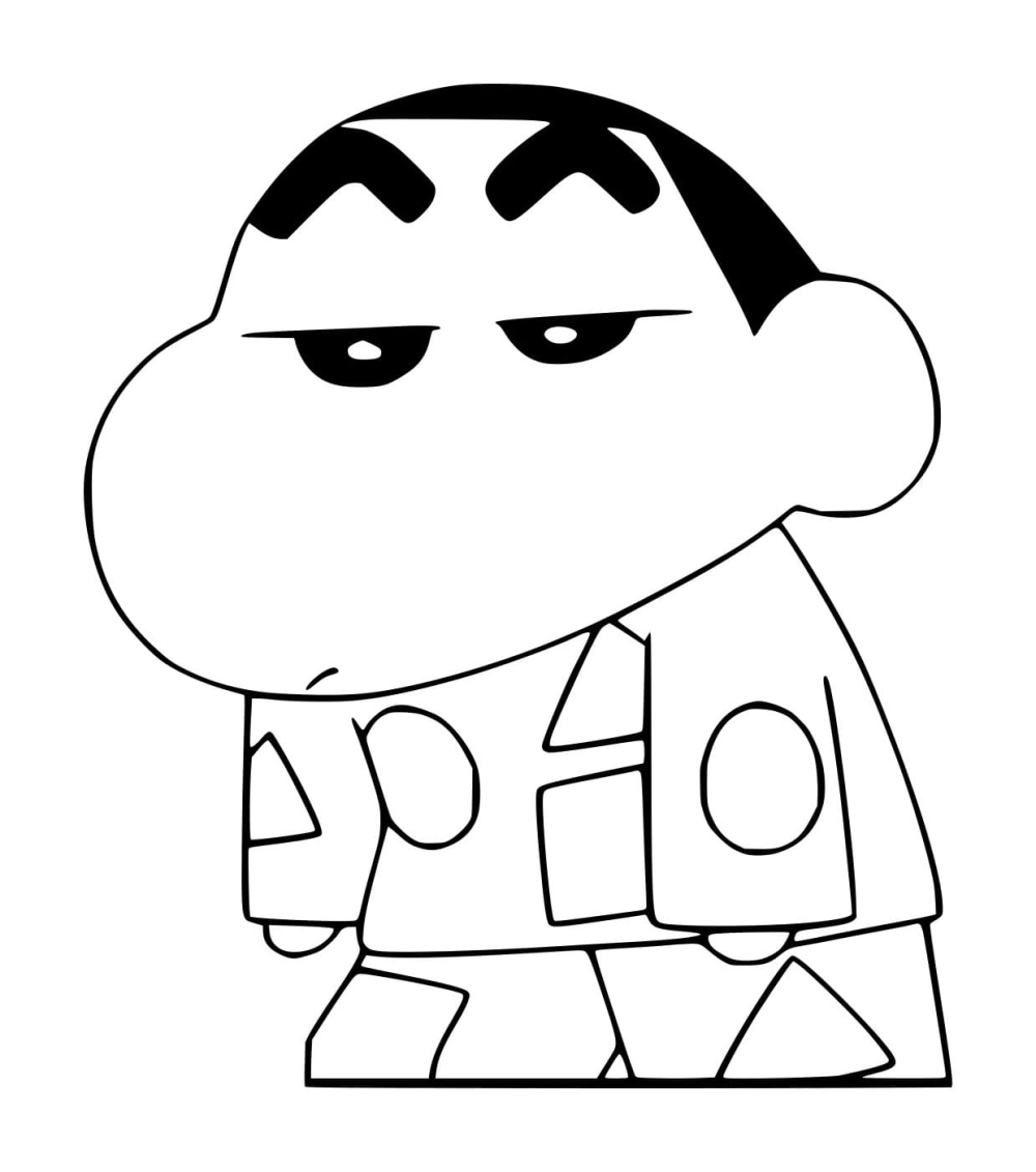 Hình tô màu Shin giúp bé thư giãn mỗi ngày