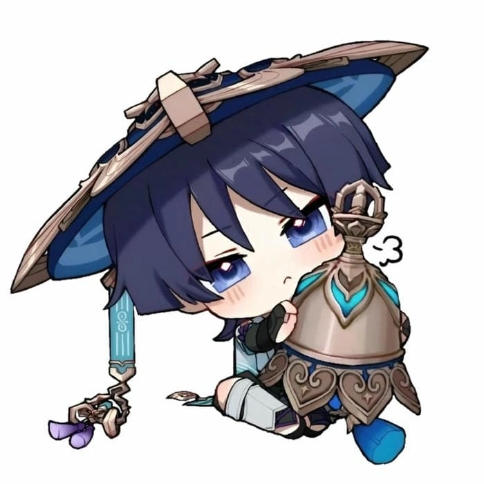 Wanderer chibi png transparent phù hợp làm icon