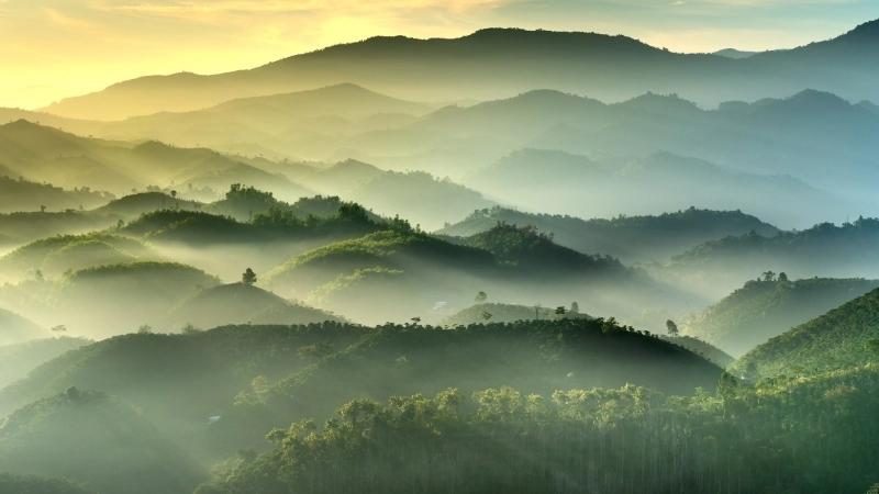 Ảnh bìa phong cảnh hoàng hôn lãng mạn