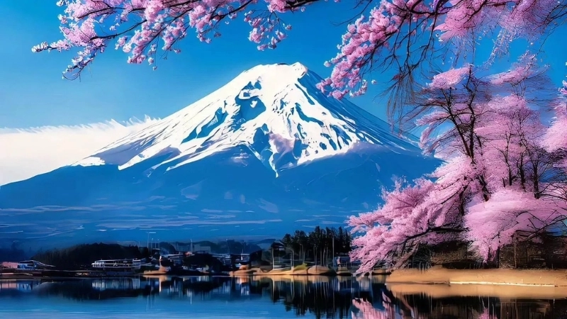 Hình nền khung cảnh anime đầy màu sắc