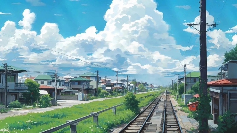 Thế giới mộng mơ trong ảnh khung cảnh anime