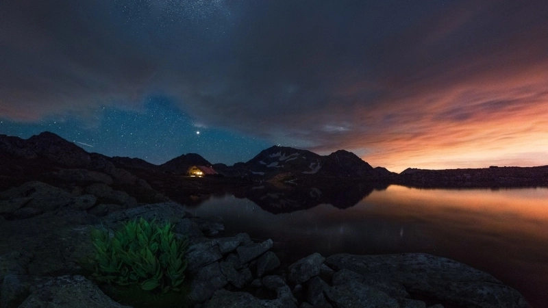 Hướng dẫn vẽ tranh phong cảnh ban đêm đơn giản