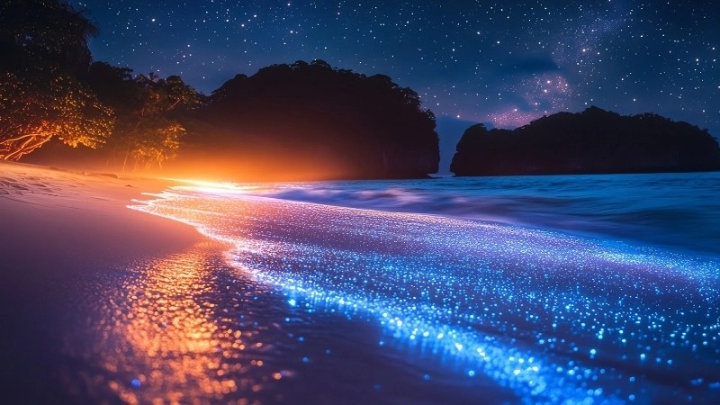 Vẻ đẹp của ảnh phong cảnh đêm trăng