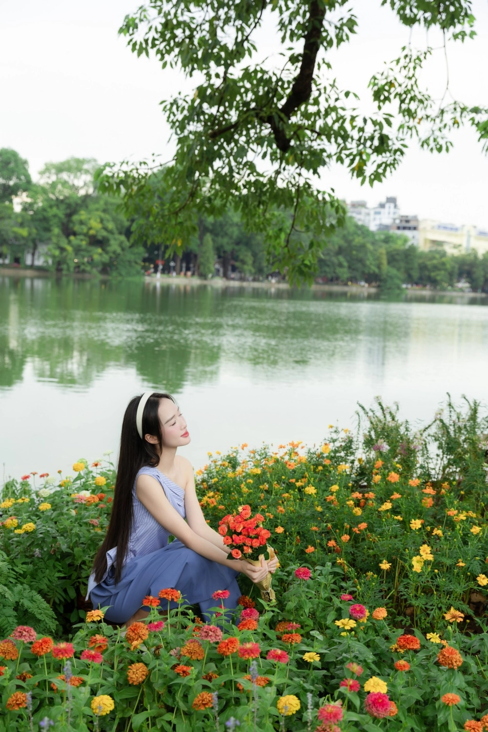 Nét cổ kính trong tranh phong cảnh hà nội