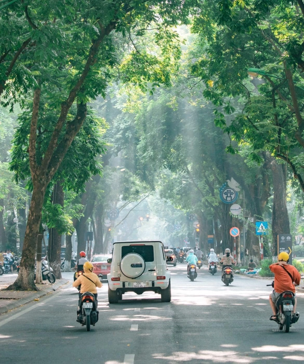 Nét cổ kính trong tranh phong cảnh Hà Nội