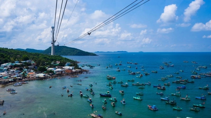 Khung cảnh hoàng hôn trong ảnh Phú Quốc