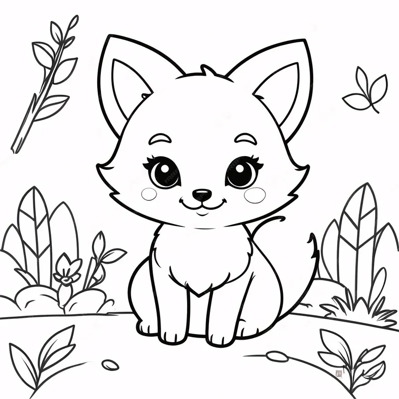 Tải ảnh cáo chibi chất lượng cao