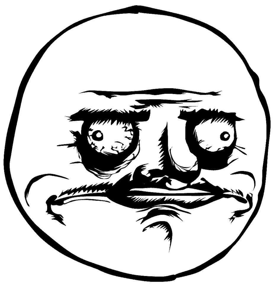 Template troll face meme trống