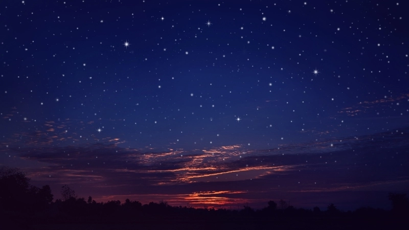 Sự kỳ vĩ của hình nền bầu trời đêm đầy sao