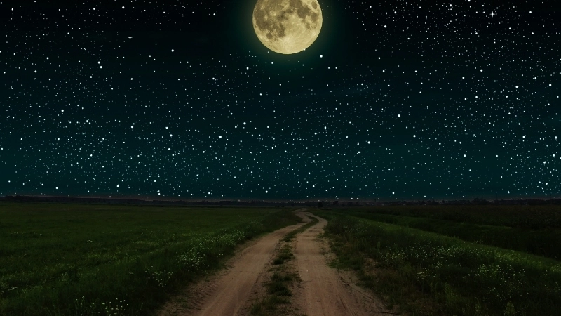 Cảm giác thư giãn từ hình nền bầu trời đêm chill