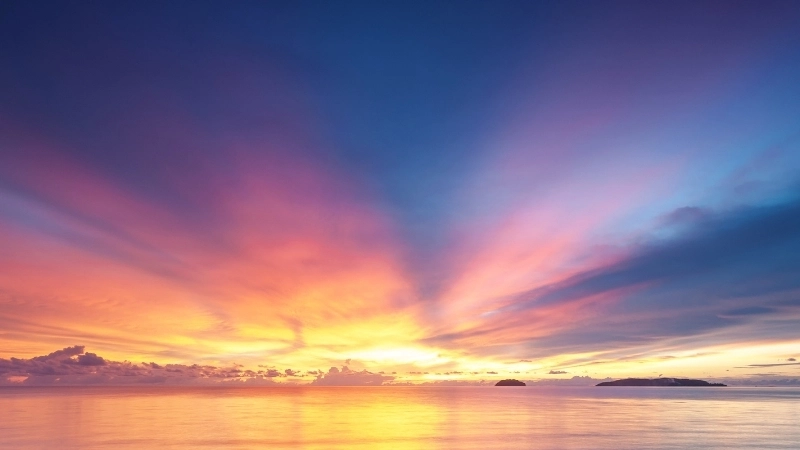 Ảnh nền bình minh trên núi cao