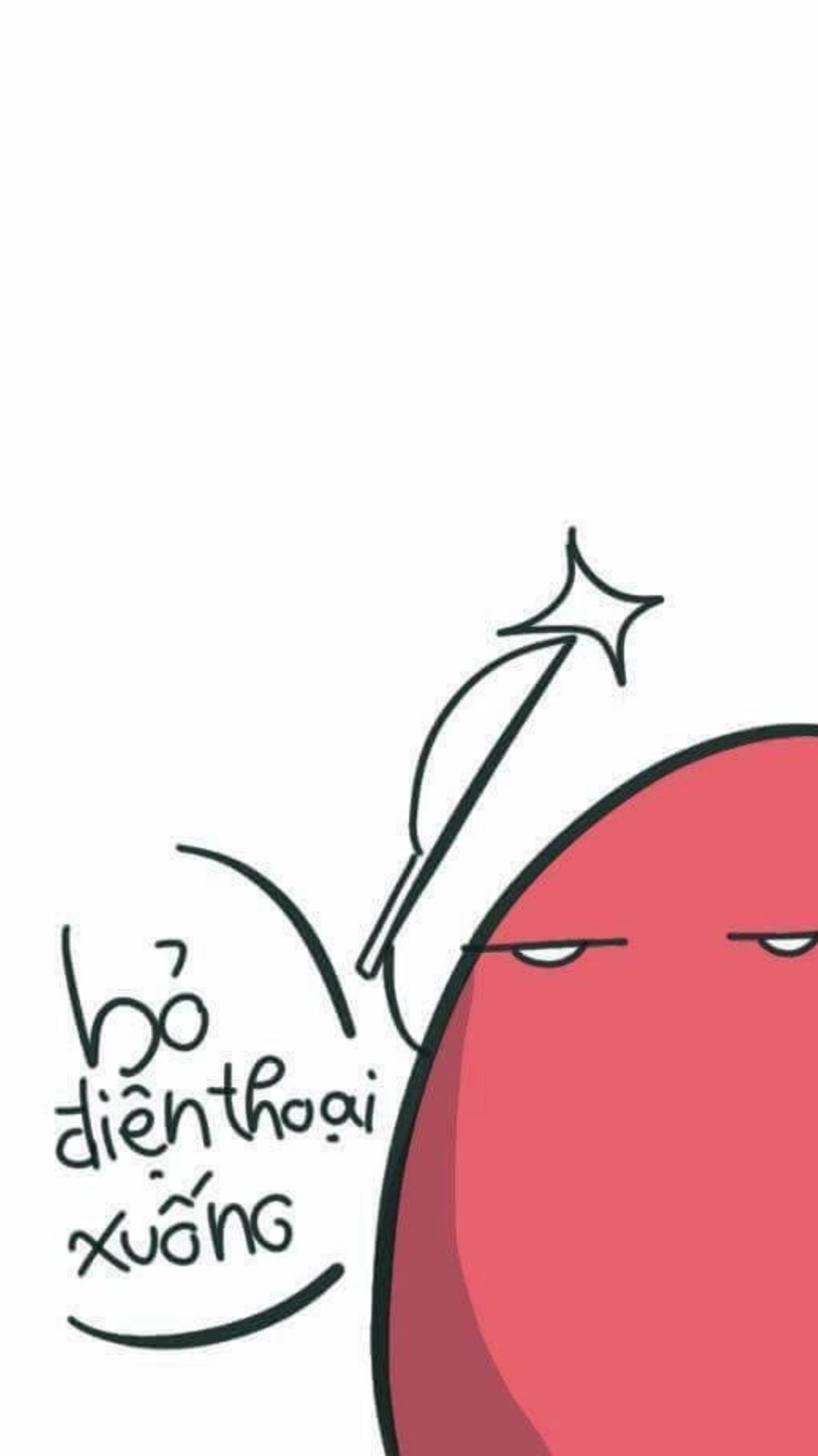 Thiết kế hình nền có chữ bỏ điện thoại tao xuống