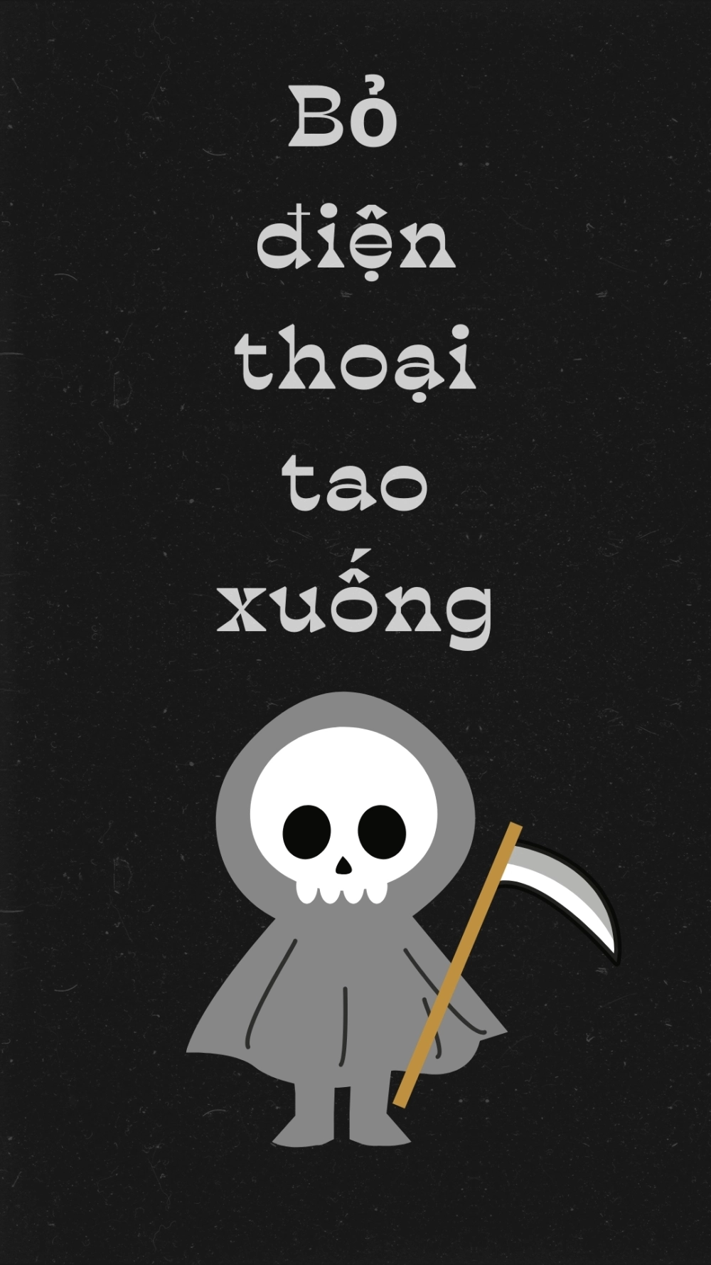 Chọn nền bỏ điện thoại tao xuống cho dế yêu