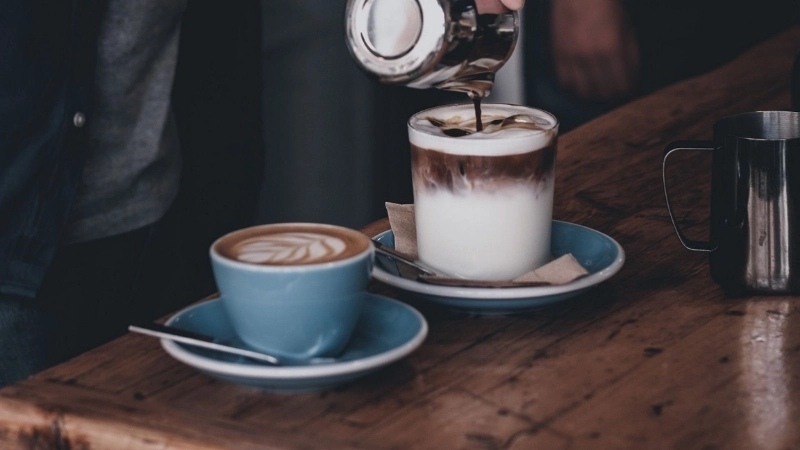 Mẫu nền cafe đẹp và nghệ thuật