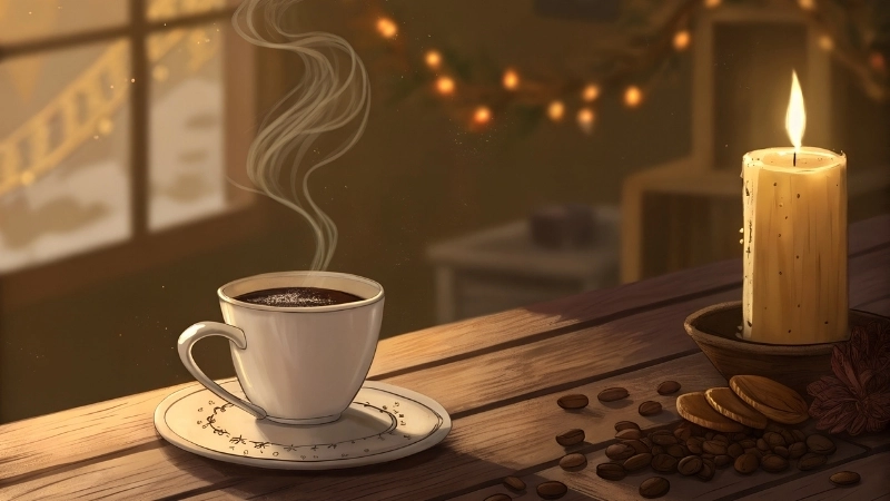 Hình nền ly cà phê đẹp tinh tế