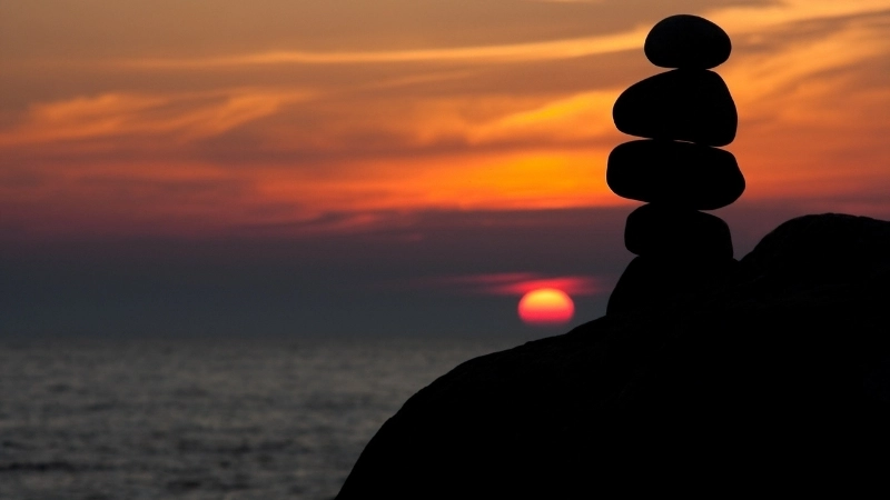 Hình nền máy tính cảnh hoàng hôn 4K