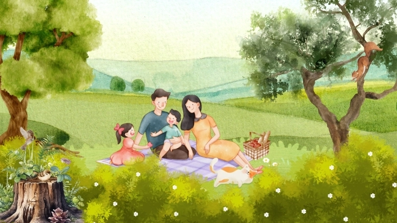 Một hình nền về gia đình đầy ý nghĩa