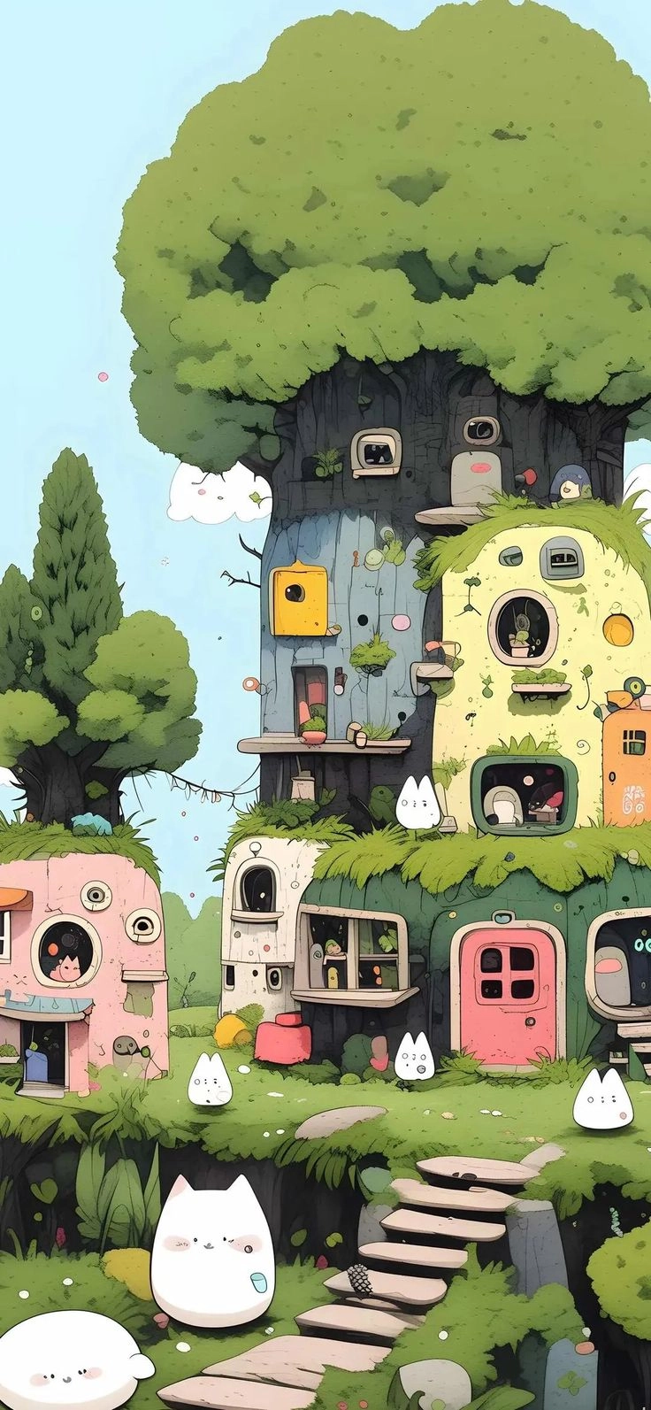 Thư giãn cùng hình nền hoạt hình chill