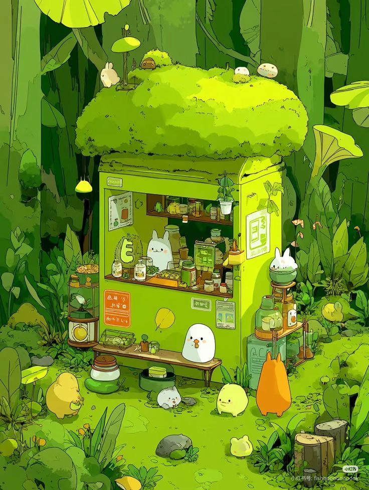 Chi tiết sắc nét của hình nền hoạt hình 4k