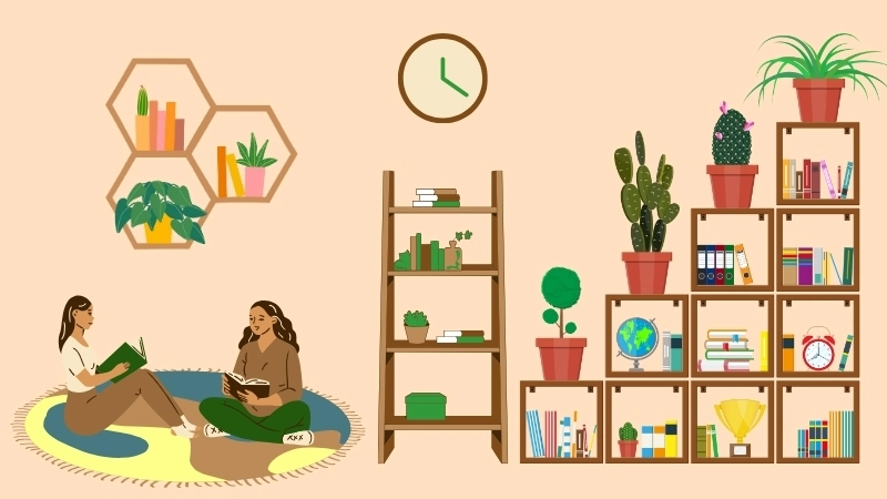 Tải về hình nền kệ sách cho desktop full hd