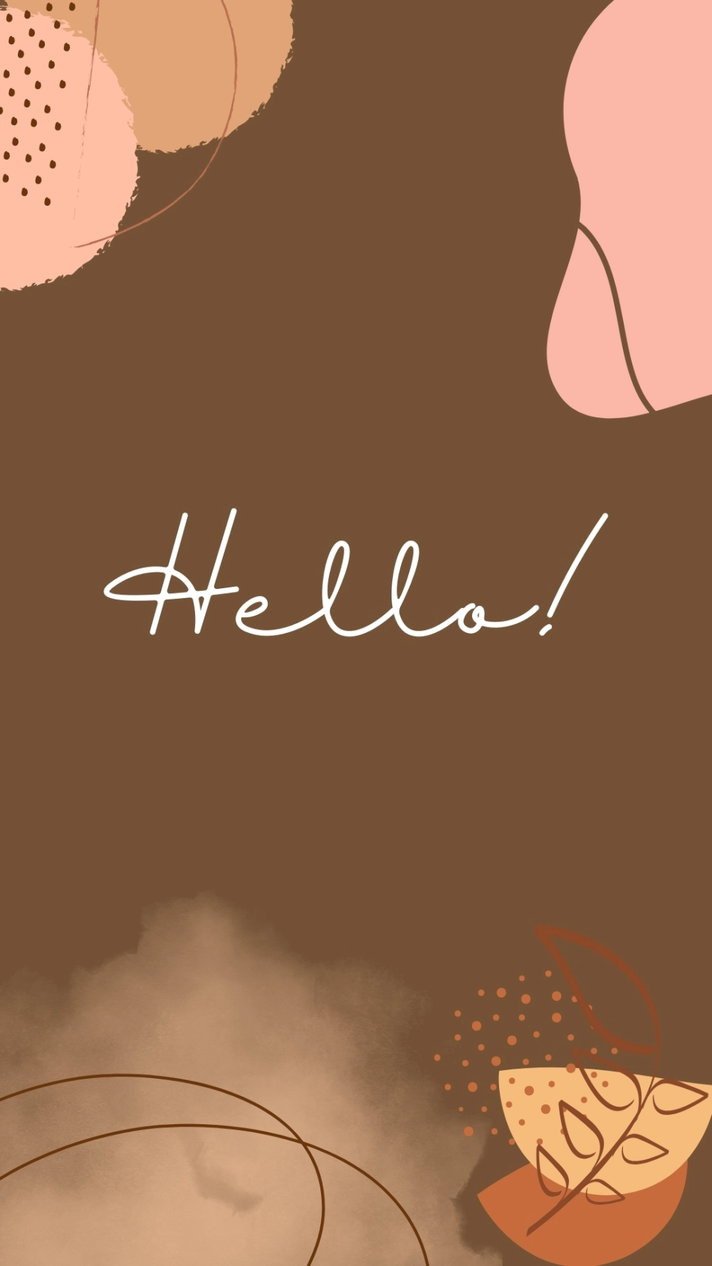 Mẫu hình nền điện thoại màu nâu đất