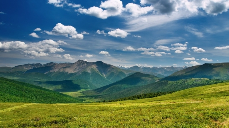 Khung cảnh hùng vĩ trong hình nền đồi núi