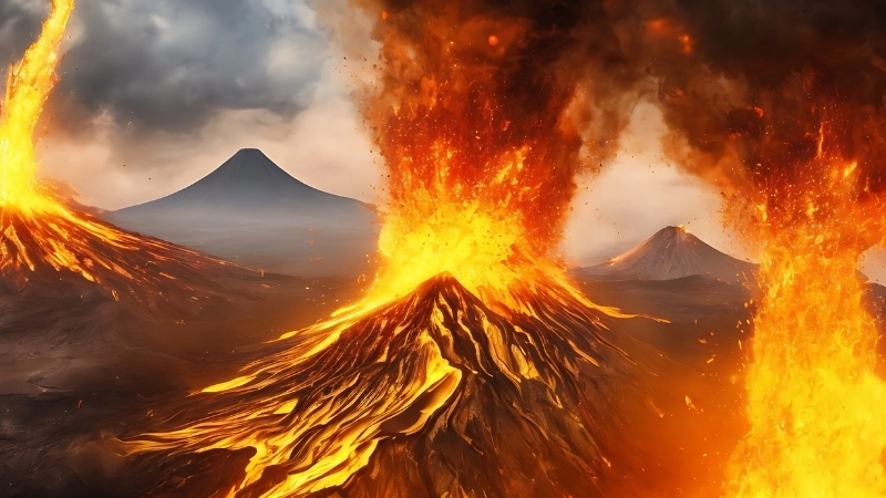 Tải ảnh núi lửa đẹp miễn phí
