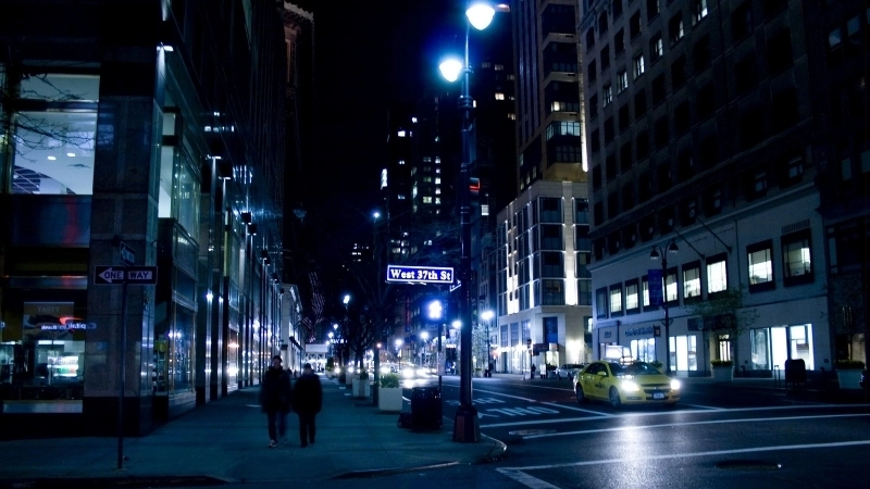 Vẻ đẹp lung linh của hình nền thành phố về đêm