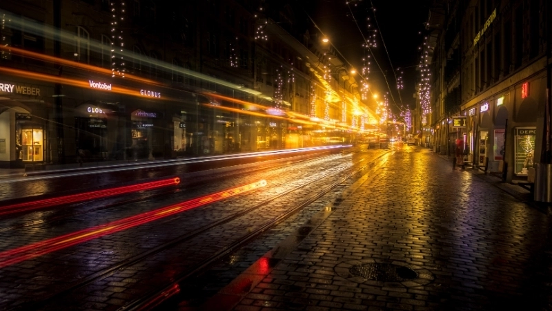 Hình nền thành phố về đêm 4k siêu sắc nét