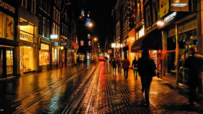 Mẫu hình nền điện thoại thành phố về đêm