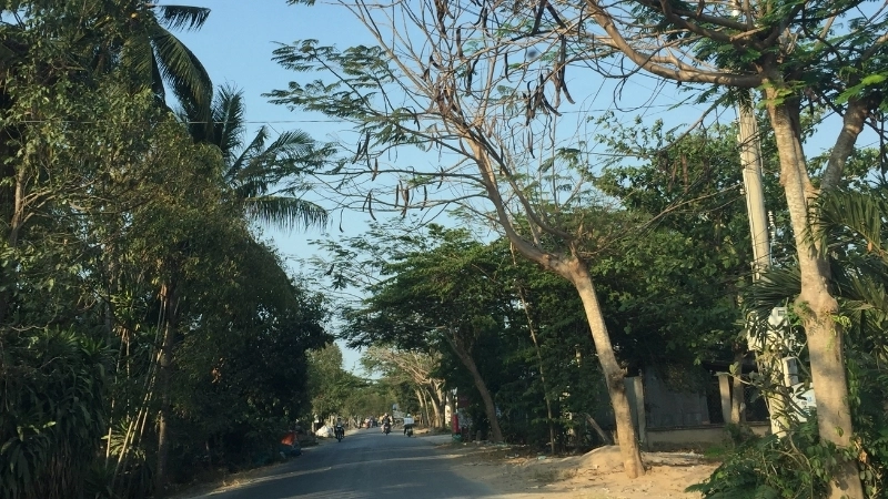 Vẽ phong cảnh quê hương Long An với dòng sông