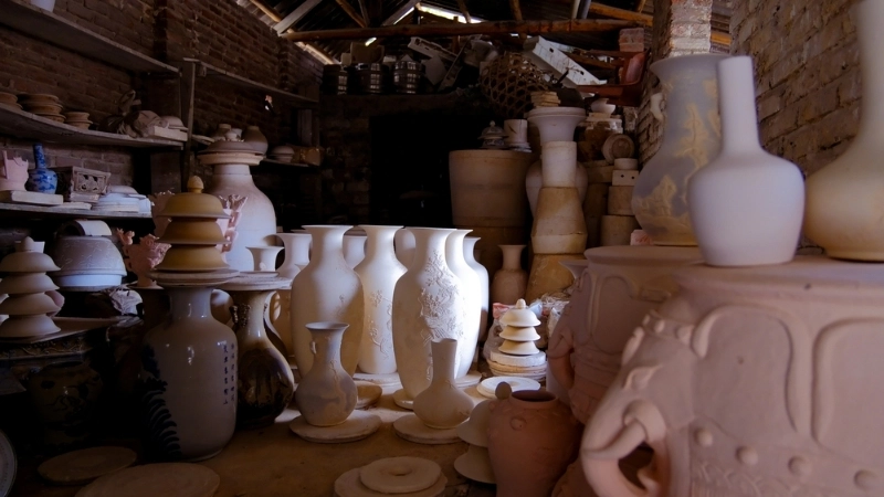 Vậy phong cảnh ở làng gốm Bát Tràng như thế nào